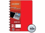 Adoc Sichtbuch Bind-Ex A4, 40 Taschen, Rot, Typ: Sichtbuch