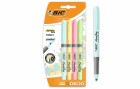 BIC Textmarker Highlighter Grip pastel 4 Stück, Set: Ja