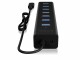 Bild 1 RaidSonic ICY BOX USB-Hub IB-HUB1700-C3, Stromversorgung: USB, Anzahl