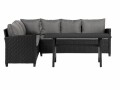 Schou Loungeset Ester, Set 3-teilig, Schwarz, Material: Polyester