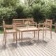 vidaXL 4-tlg. Garten-Lounge-Set Massivholz Teak