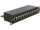 DeLock Netzwerkpanel 12 Port 10" Cat.6A LSA Schwarz, Detailfarbe