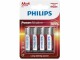 Philips Batterie Batterie Power Alkaline AA 4 Stück
