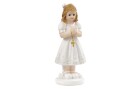 HobbyFun Mini-Figur Kommunion Mädchen 8.5 cm, Detailfarbe: Weiss
