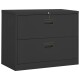 vidaXL Aktenschrank Anthrazit 90x46x72,5 cm Stahl