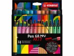 STABILO Pen 68 MAX ARTY 24er Etui, Strichstärke: Keine