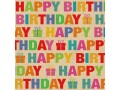 Braun + Company Papierservietten Colour Birthday 33 cm x 33 cm
