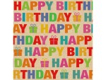 Braun + Company Papierservietten Colour Birthday 33 cm x 33 cm