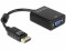 Bild 1 DeLock Adapter Displayport - VGA Schwarz, Kabeltyp: Adapter