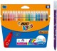 BIC       Fasermaler Kid Couleur   0.8mm - 937508    ass.                  18 Stück