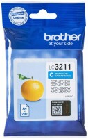 Brother Tintenpatrone cyan LC-3211C DCP-J774DW 200 Seiten, Kein