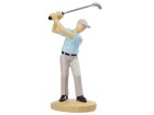 HobbyFun Mini-Figur Golfer 10 cm, Detailfarbe: Blau, Grau, Beige