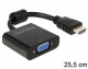 DeLock HDMI - VGA Adapter, schwarz, Typ