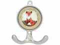 Tranquillo Wandhaken Fuchs, 2-fach, Metall/Glas, Eigenschaften: Keine