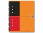 Oxford Notizbuch International Notebook, A5 +, Liniert, Orange