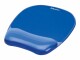 Fellowes Gel Crystal - Mouse pad with wrist pillow - blue