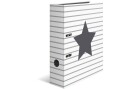 HERMA Ordner Sterne A4 7 cm, Grau, Zusatzfächer: Nein