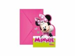 Amscan Geburtstagskarte Minnie 6 Stück, Papierformat: 9 x 14