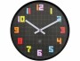 NeXtime Wanduhr Game Ø 35 cm, Mehrfarbig, Form: Rund