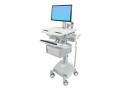 ERGOTRON Cart with LCD Pivot, LiFe Powered, 1 Tall