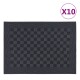 vidaXL , Farbe: Schwarz und Grau, Material: 100 % Baumwolle