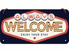 Nostalgic Art Schild Welcome 20 x 10 cm, Metall, Motiv