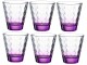 Leonardo Trinkglas Optic 215 ml, 6 Stück, Violett, Glas