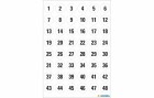 Herma Stickers Zahlensticker Zahlenserien 1-240, 12, 5 Blatt, Motiv
