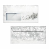 SIGEL     SIGEL Weihnachts-Umschlag 11x22cm DU136 90g 50 Stück
