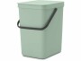 Brabantia Recyclingbehälter Sort & Go 25 l, Hellgrün, Material