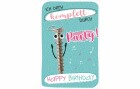Susy Card Geburtstagskarte Schraube mit Wackelaugen 11.5 x 17 cm
