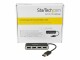 STARTECH .com Mobiler 4-Port-USB 2.0-Hub mit integriertem Kabel