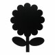 SECURIT   Kreidetafel FLOWER - FB-FLOWER schwarz        42.6x27.7x0.3cm