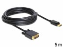 DeLock Kabel DisplayPort - DVI-D, 5 m, Kabeltyp: Anschlusskabel