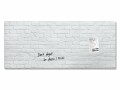 Sigel Magnethaftendes Glassboard Artverum 130 x 55 cm, White-K