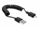 DeLock USB 2.0-Spiralkabel USB A - Micro-USB B