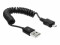 Bild 0 DeLock USB 2.0-Spiralkabel USB A - Micro-USB B