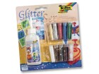 Folia folia Glitter-Set inklusive Dekokleber, farbig