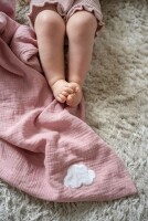 JABADABADO Baby blanket pink N0135 95x75cm, Sensa diritto alla