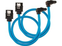 Corsair SATA3-Kabel Premium Set Blau 30 cm gewinkelt