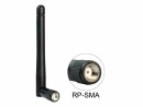 DeLock WLAN-Antenne 2.4 GHz, 10.8 cm RP-SMA 2 dBi