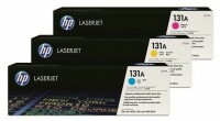 Hewlett-Packard HP Toner Tri-Pack 131A CMY U0SL1AM LJ Pro 200