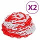 vidaXL , Farbe: Rot und Weiß, Material: Kunststoff, Länge: 30