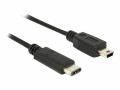 DeLock USB2.0 Kabel, C- MiniB, 0.5m schwarz,