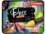 STABILO Acrylmarker Free Acrylic Starter Kit 11-Etui