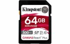 Kingston SDXC-Karte Canvas React Plus 64 GB, Speicherkartentyp