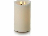 balthasar LED Outdoor Echtwachskerze, Creme, Betriebsart