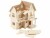Bild 1 Creativ Company Mini-Haus 3D mit Balkon, Detailfarbe: Braun, Material: Holz