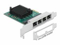 DeLock Netzwerkkarte 4x 1Gbps, RTL8111 PCI-Express x1