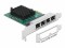 Bild 0 DeLock Netzwerkkarte 4x 1Gbps, RTL8111 PCI-Express x1